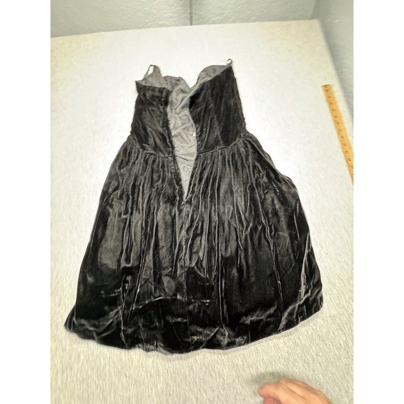 VTG Jessica‎ McClintock Gunne Sax NWT Black Strapless Jeweled Dress Size 7/8 - Picture 8 of 12